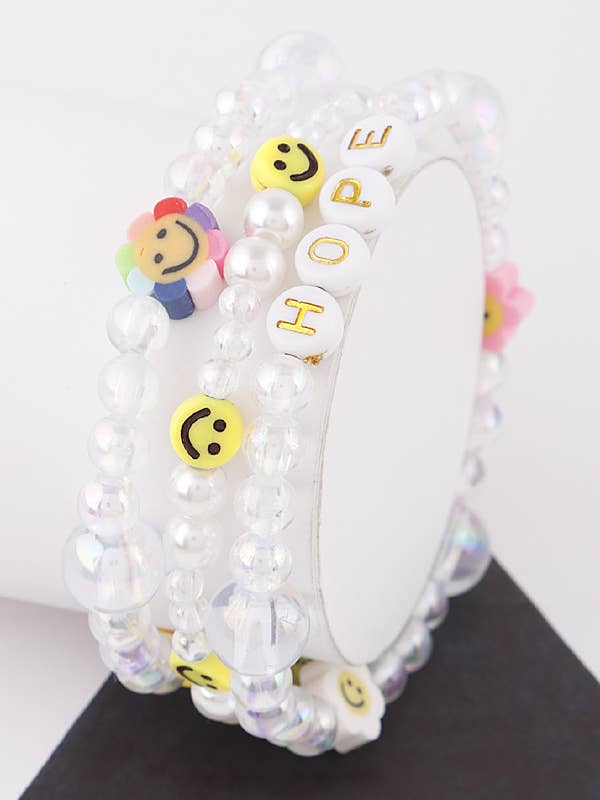 HOPE Smiley Face Armband för wholesale av Shop Neighbors
