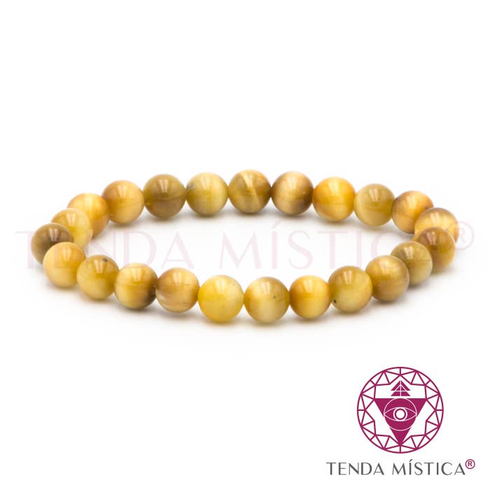 Yellow Tiger's Eye Bracelet - 8mm for wholesale by Tenda Mística