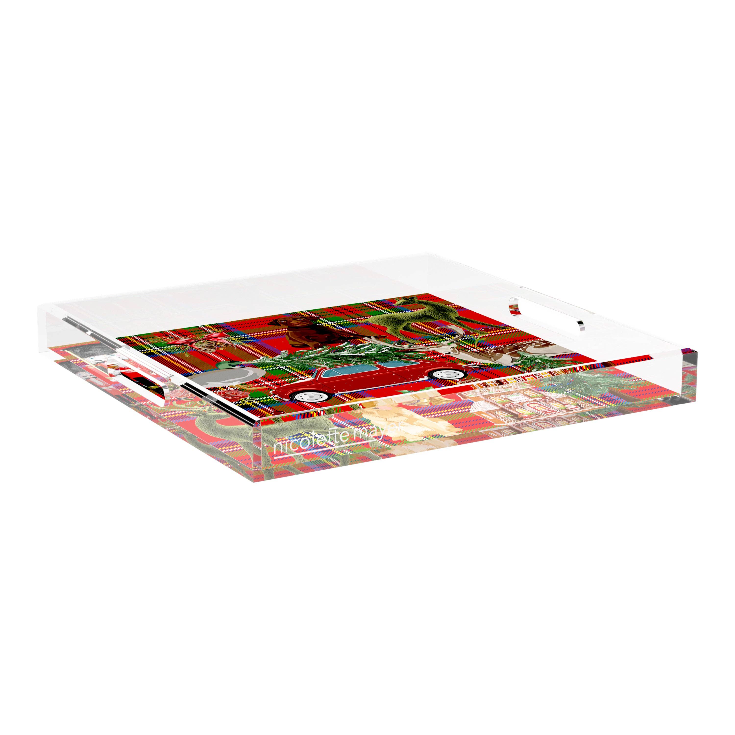 Nicolette Mayer Collection - Wholesale Decorative Tray - Ultimate Christmas Acrylic Square Decorative Tray43
