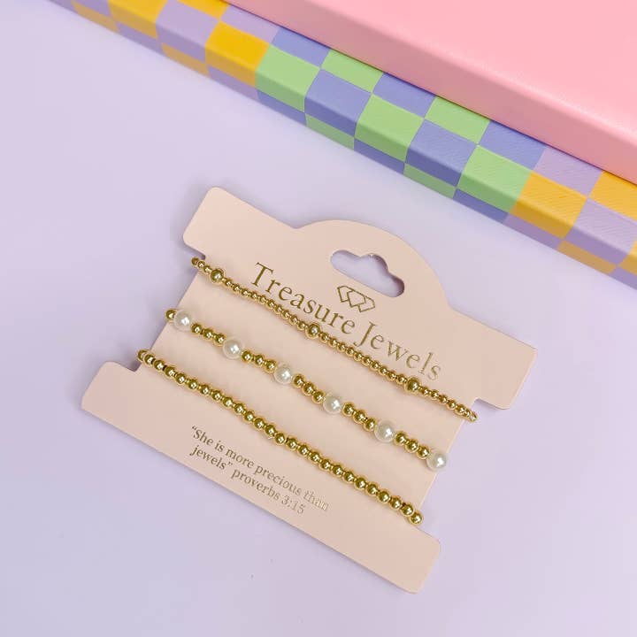 Golden Grace Bracelet Set for wholesale by Treasure Jewels Inc.