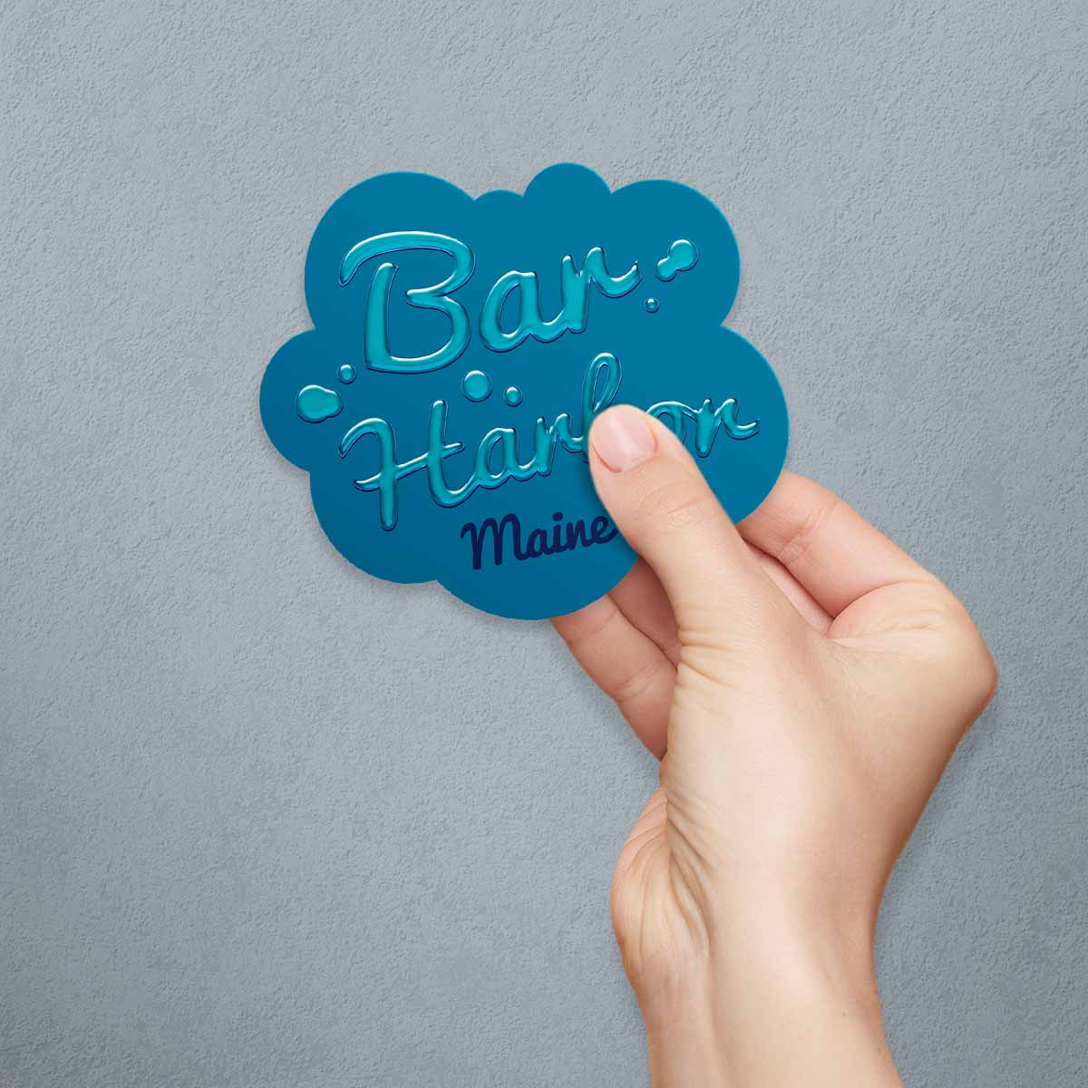 RetroPlanet - Wholesale Sticker - Bar Harbor Maine Water Drops Die Cut Vinyl Sticker0