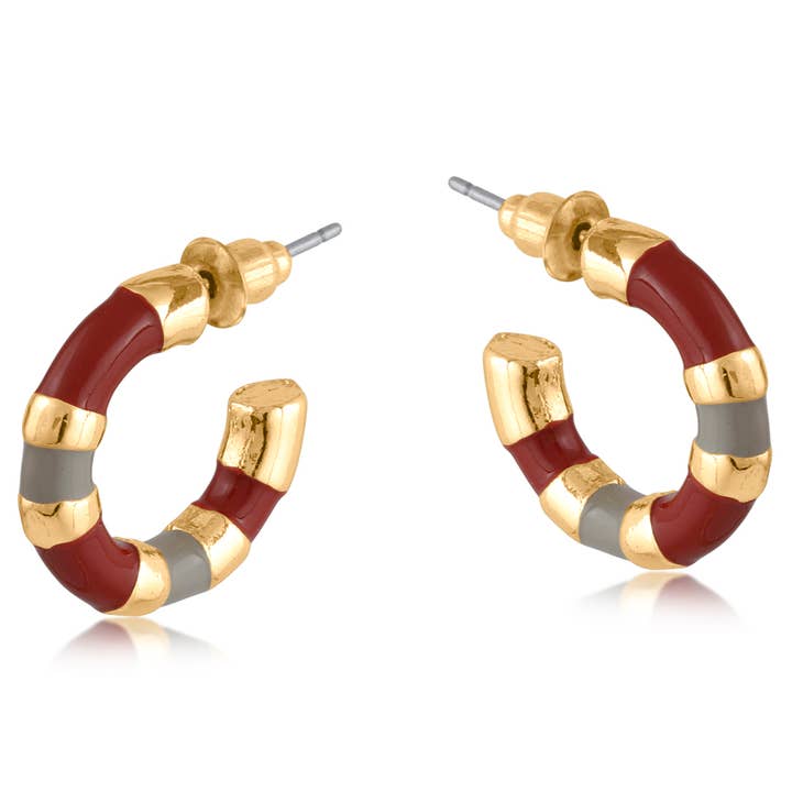 Solrige flerfarvede emaljeøreringe for engroshandel hos Big Metal London