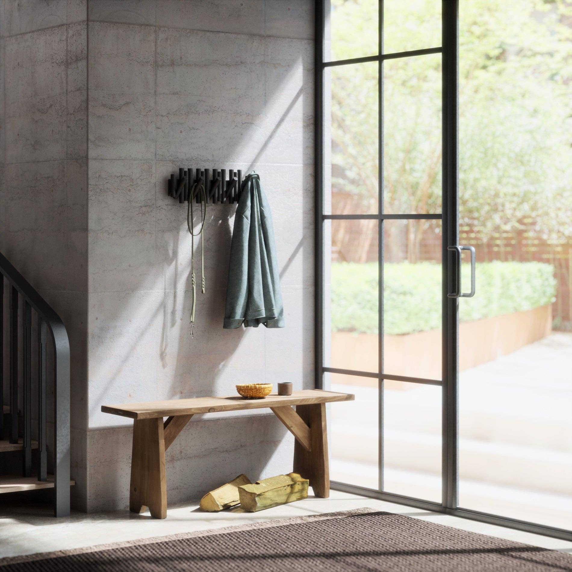 Umbra - Wholesale Wall Hook - Picket Wall-Mounted Coat Rack Rail Hook16