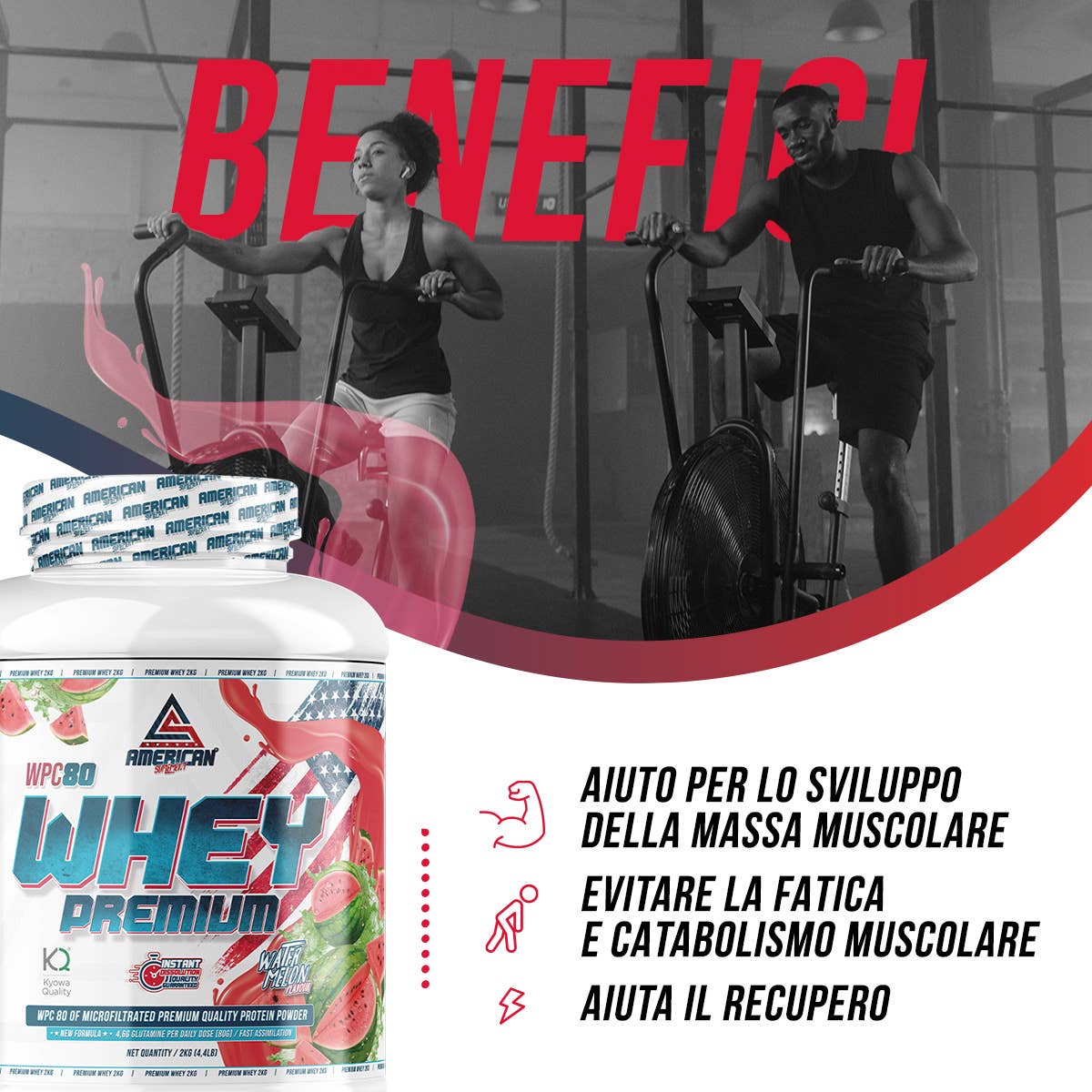 AMERICAN SUPLEMENT S.L. – wholesale Protein/superfood powder – American Supplement | Premium Whey Protein WPC80 2 kg10