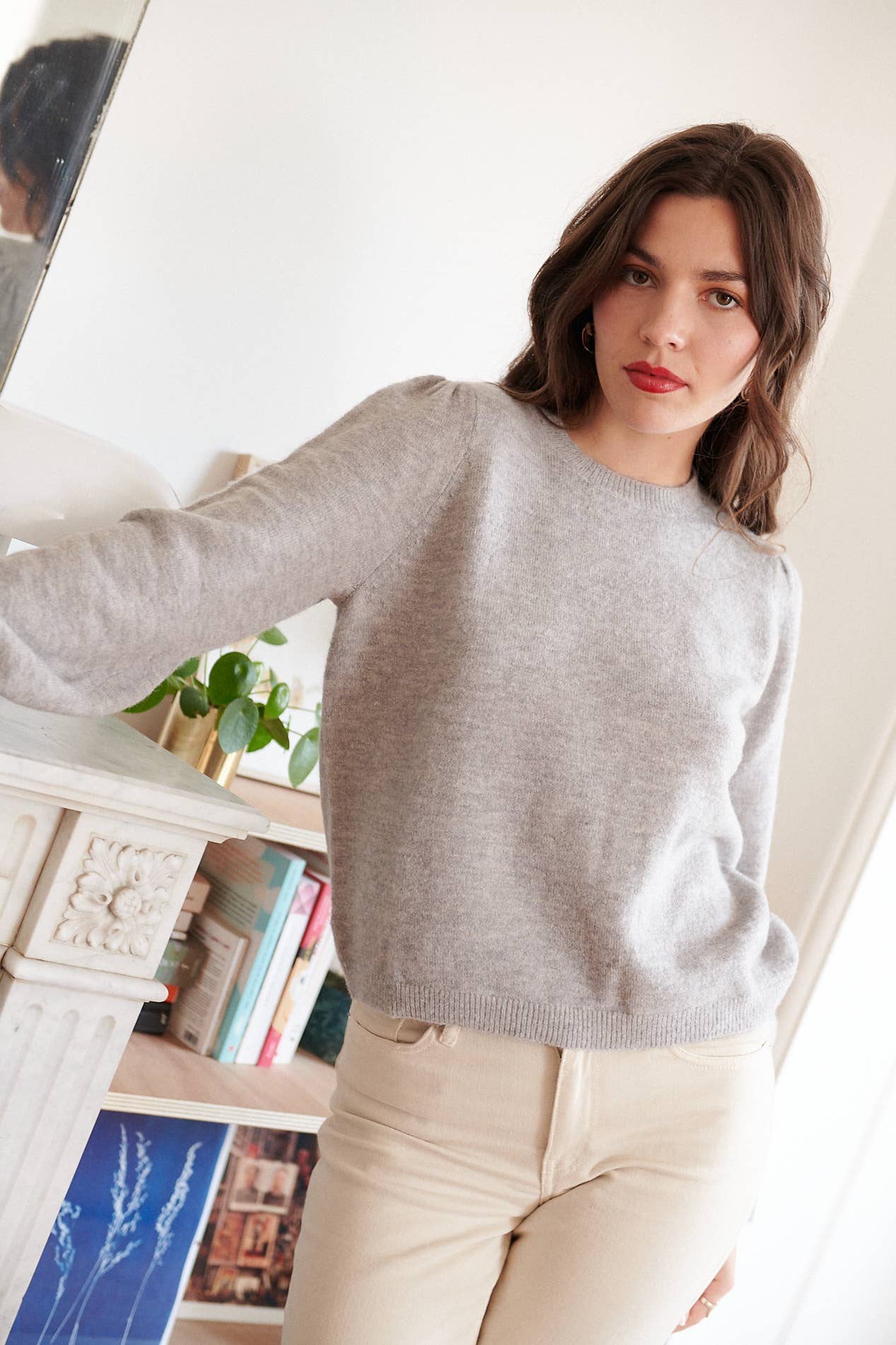 Nathael Paris - Wholesale Pullover-trui - Dames - Trui van alpaca en wol met ronde hals3