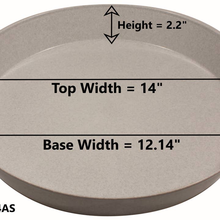 Austin Planter - Wholesale Saucer - Plant Saucers -Natural Colored Plastic8
