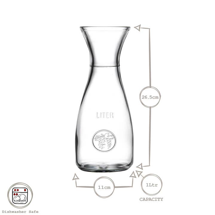Rinkit Ltd – wholesale Carafe – 1L Bacchus Glass Carafe2