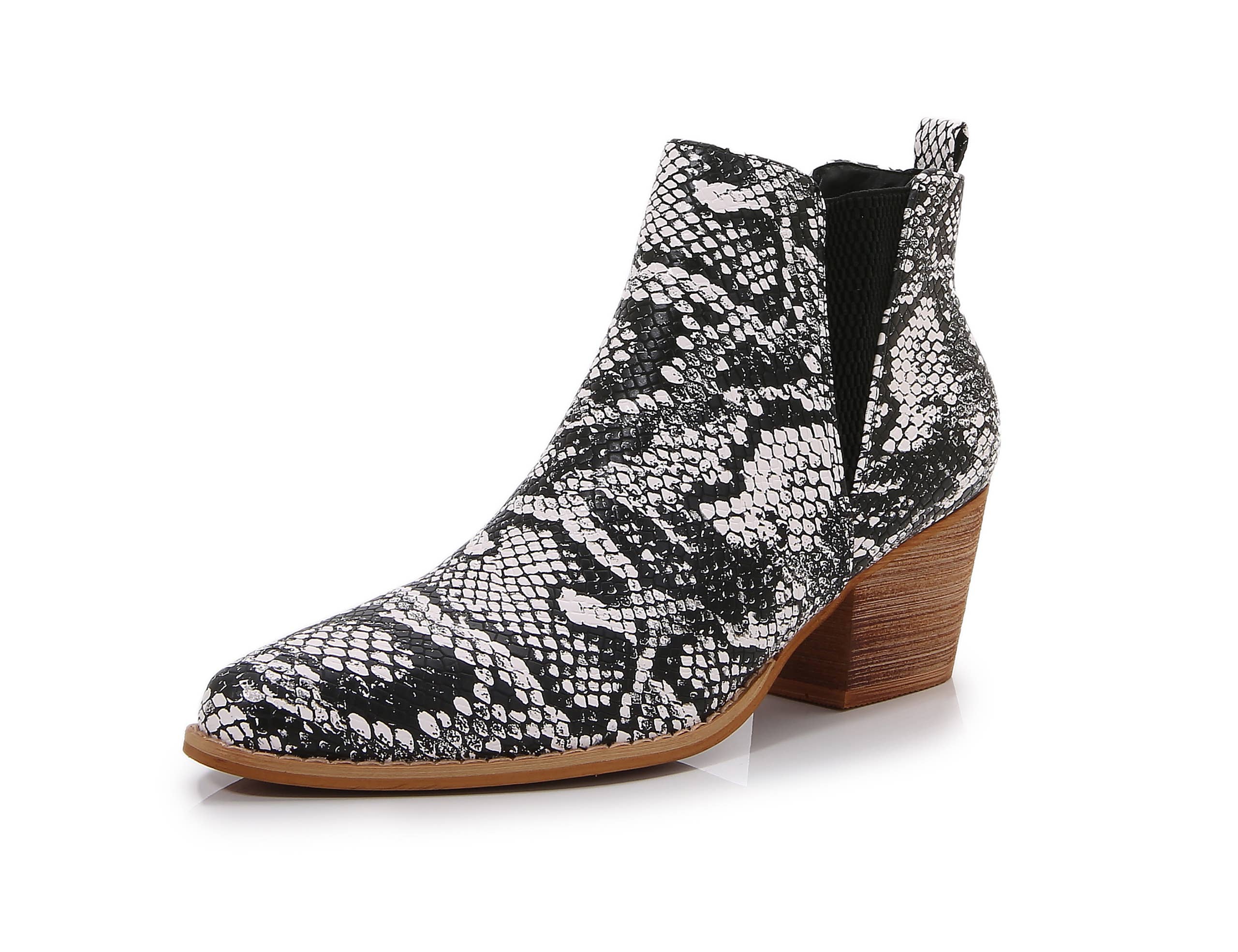 Shop Lev - Wholesale Booties - Women's - [PACK] Women Wooden Heel Slip on Casual Ankle Boots20