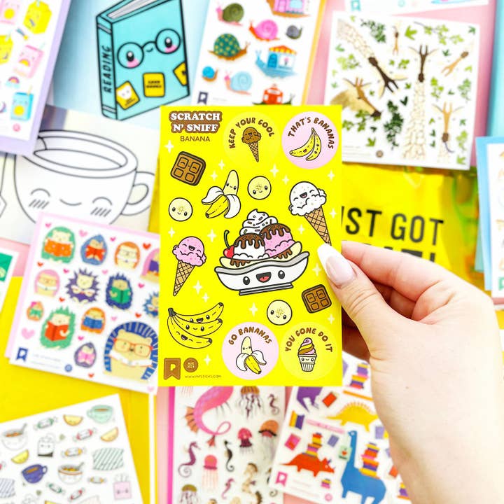 Pipsticks – wholesale Klistermärke – Split Decision doftande klistermärken med banansmak1