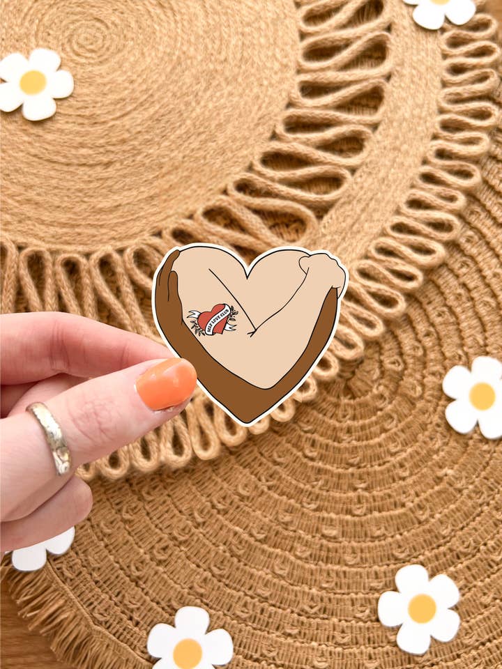 Self Love Club Body Inclusive Positive Affirmation Sticker for wholesale by Koll Designs