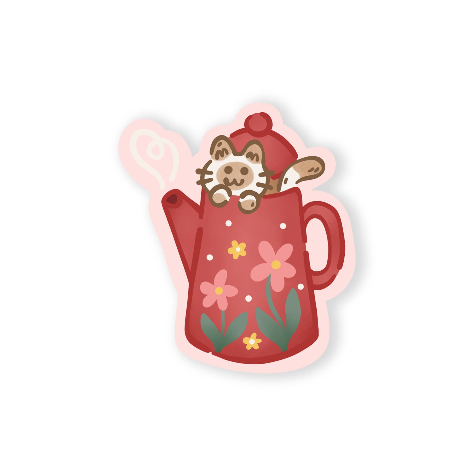 The Stray Shop - Wholesale Sticker - Kitty Kettle Sticker