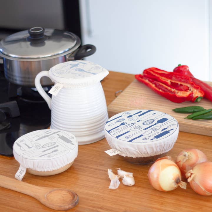 Spaza Home UK - Wholesale Food Storage Wrap/Bag - Halo Dish and Bowl Cover Small Set of 3 | Utensils1