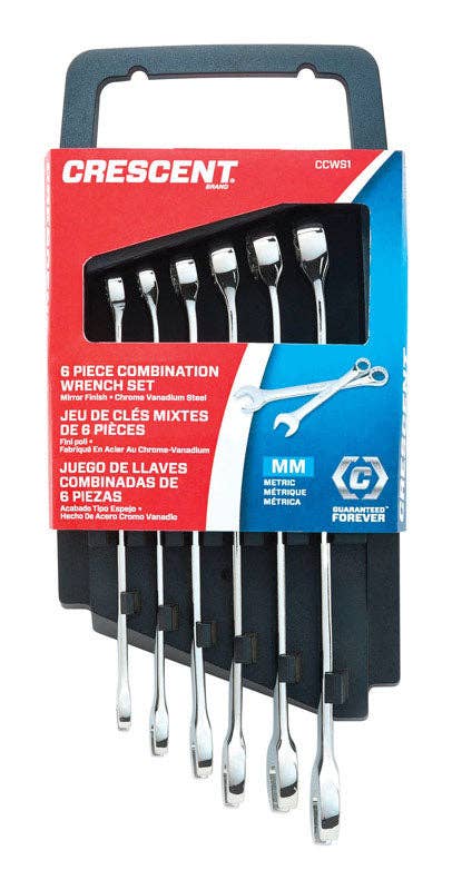Everyday Supply Co - Wholesale Handy Tool - CRESCENT - 6pc Metric Combo Wrench Set, 12 Pt, 9.5 in. L0
