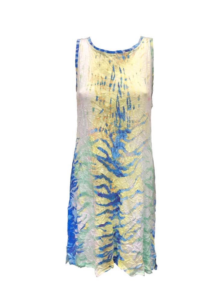 ABITO A CANOTTA CON SCOLLO ROTONDO - AZZURRO 8695 per la vendita all'ingrosso da parte di David Cline