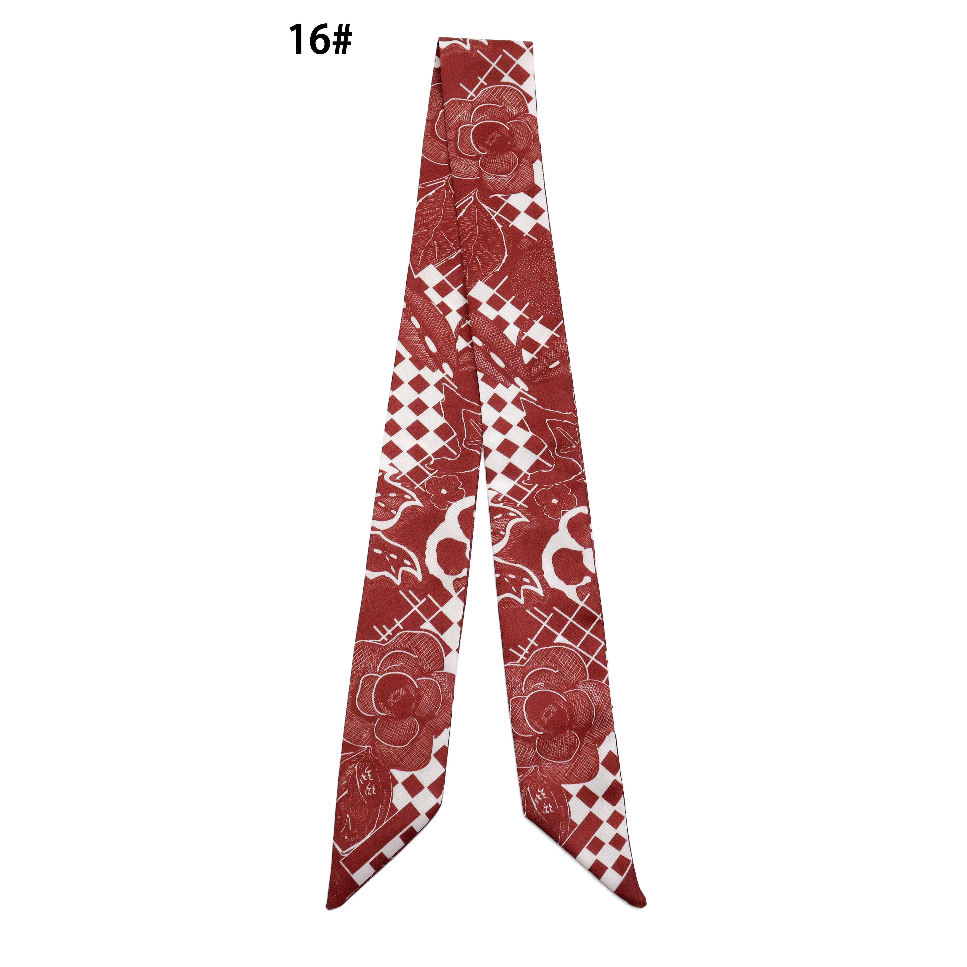 BestBeads&Beyond - Wholesale Scarf – Women's - 15 Asssorted colors Narrow scarf for scarf necklace making, hair&bag scarves accessories, EF82417