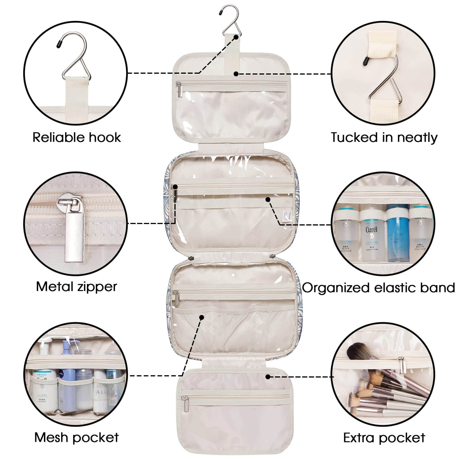 wandf – Großhandel Schmink-/Kosmetiktasche – Hängender Kulturbeutel für Frauen Reise-Make-up-Tasche74