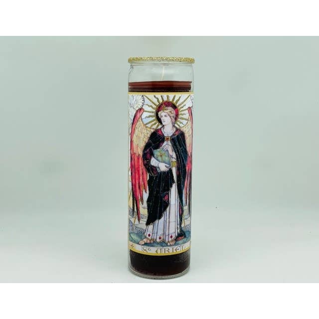 Archangel Uriel Glitter Candle - Wisdom & Illumination for wholesale by Ceridwen’s