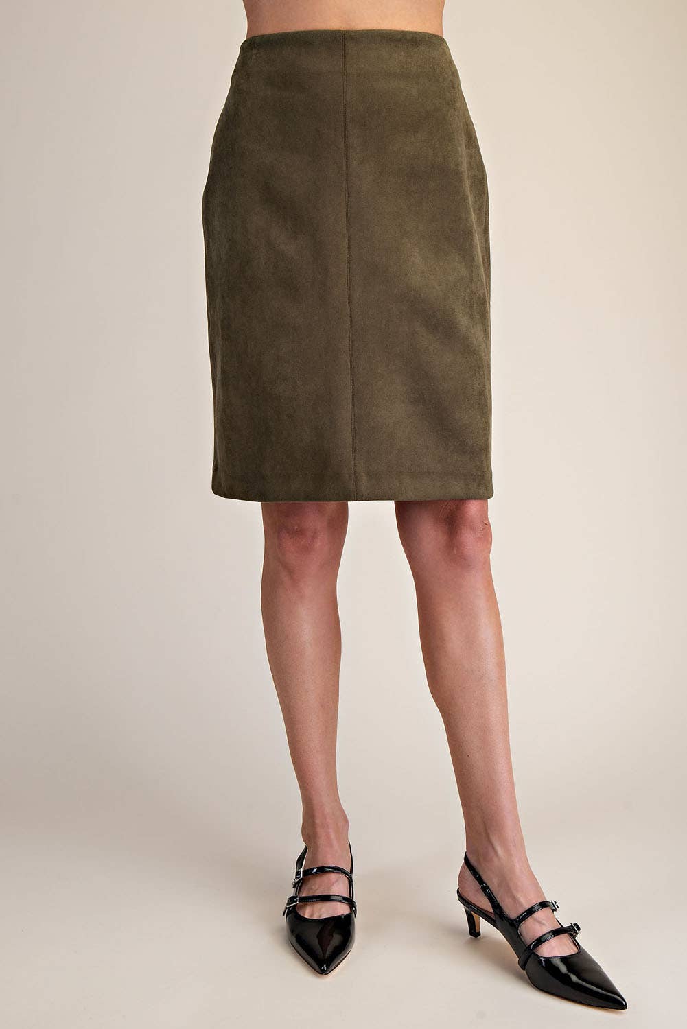 PORSHA - Wholesale Skirt - Women's - Stretch Suede Pencil Skirt14