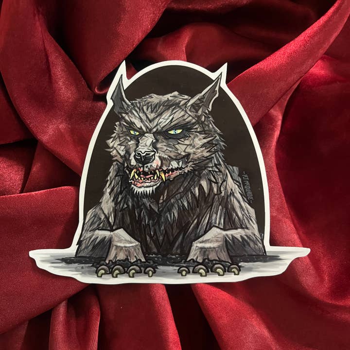 NEVERENDING WOLF Waterproof STICKER for wholesale by Castle McQuade