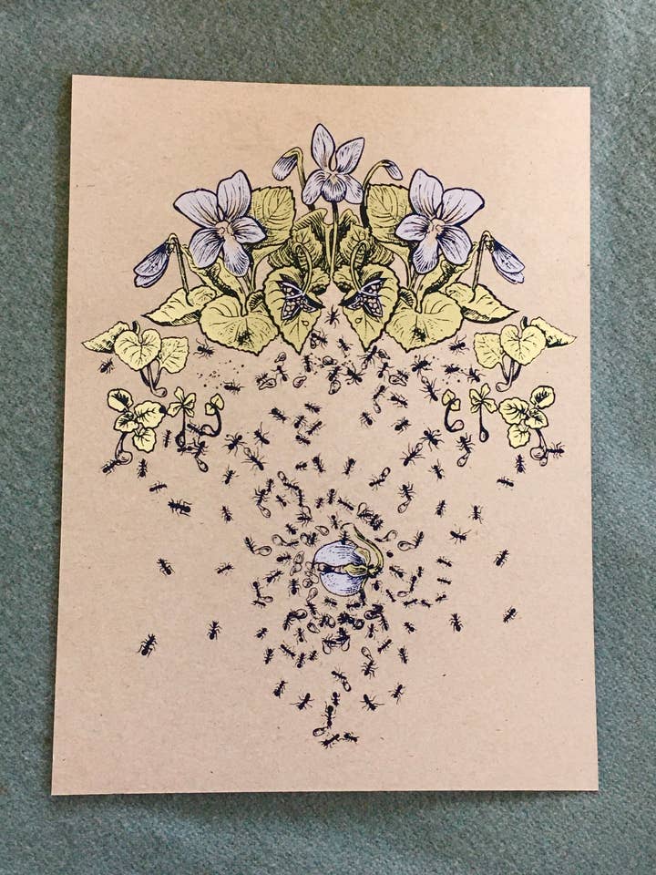 Violet Print for engroshandel hos Solstice Handmade