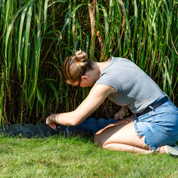 Sunnydaze Decor - Wholesale Garden/Lawn Stake - 5-Piece Steel Scalloped Garden Edging Border - 42" - Gray6