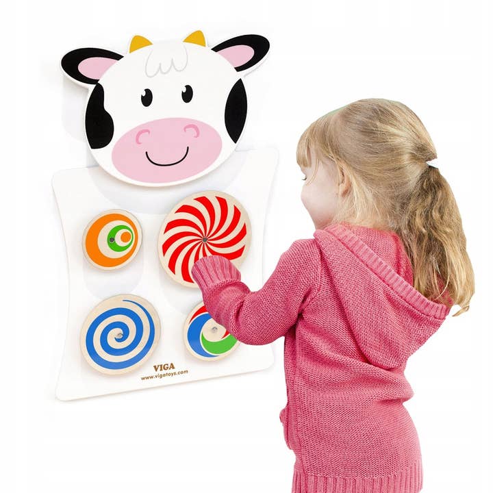 Trade Toys Limited – wholesale Wood toy – Child – Viga Cow Wall Toy - Matching Numbers2
