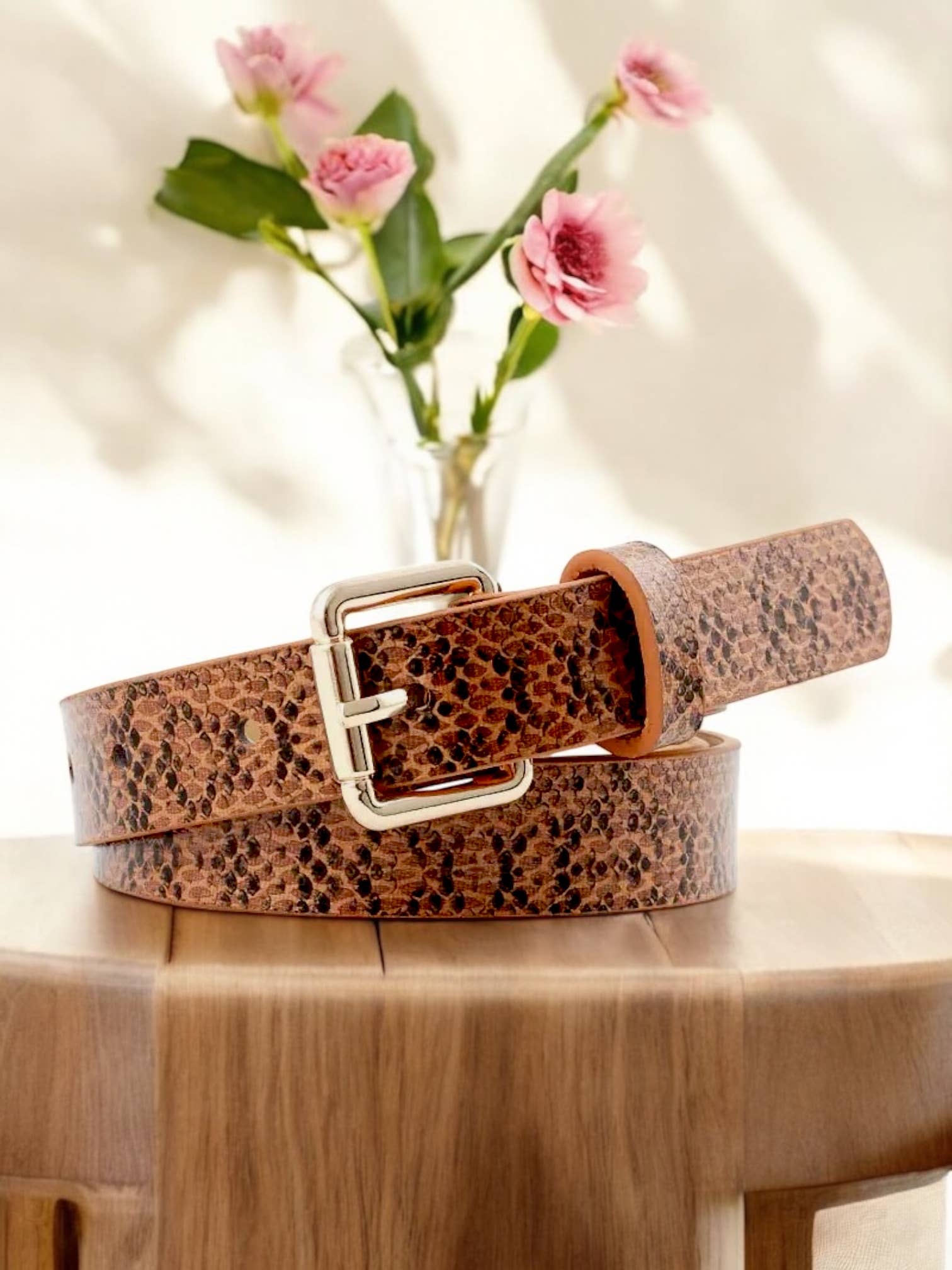 BYREN | ÉLINE L'ATELIER - Wholesale Belt - Women's - Faux snake effect belt CT061