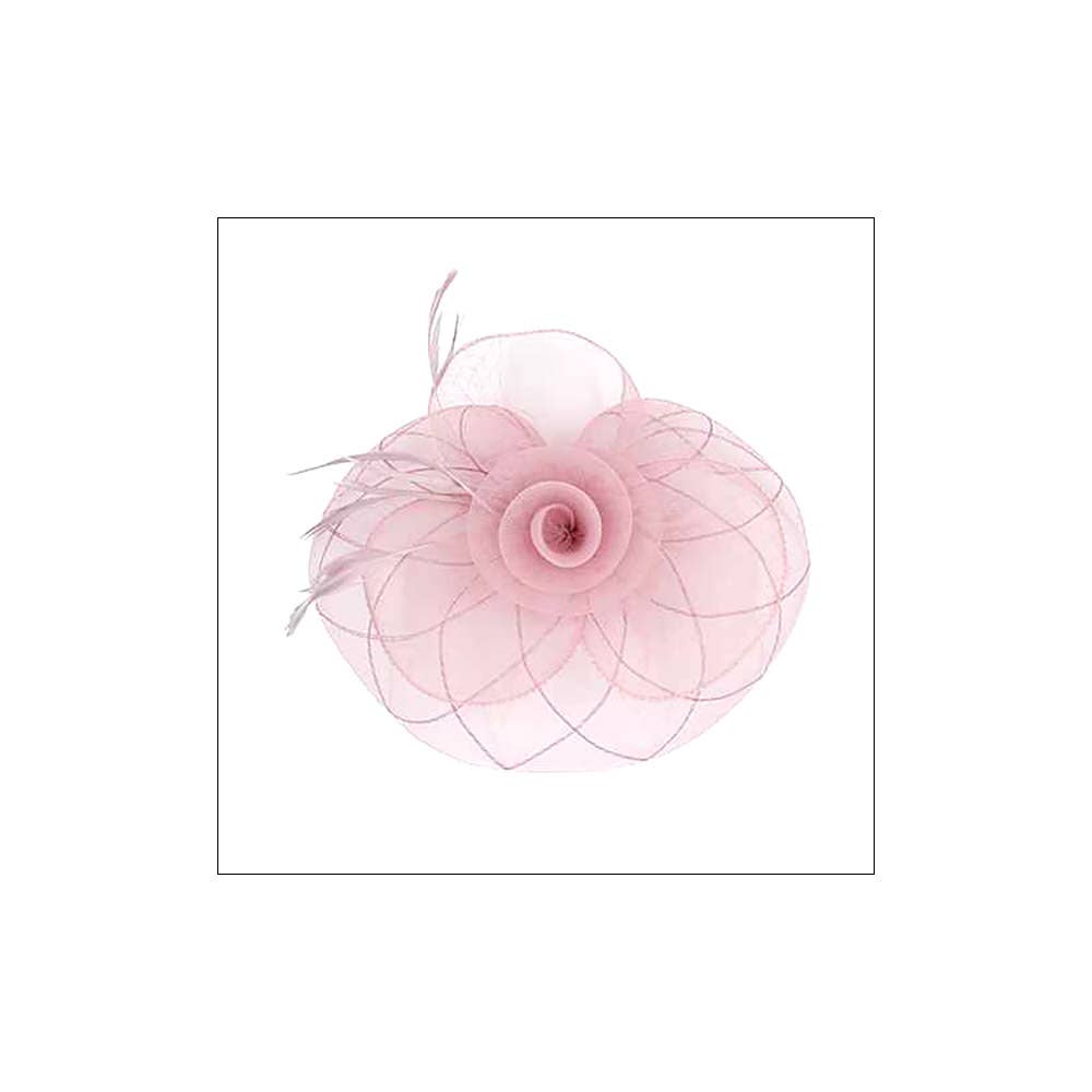 Sensibling Corp. - Vente Chapeau bibi – femme - Fascinateur / Bandeau en maille de plumes et fleurs5