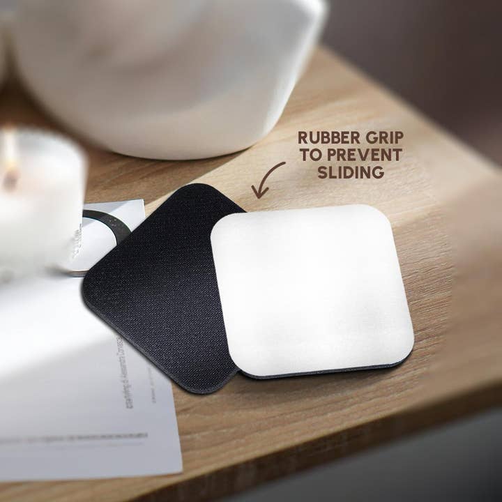 3dRose – wholesale Coasters – 3dRose, Pure white - bright colorless plain simple one single solid white color, Coaster10