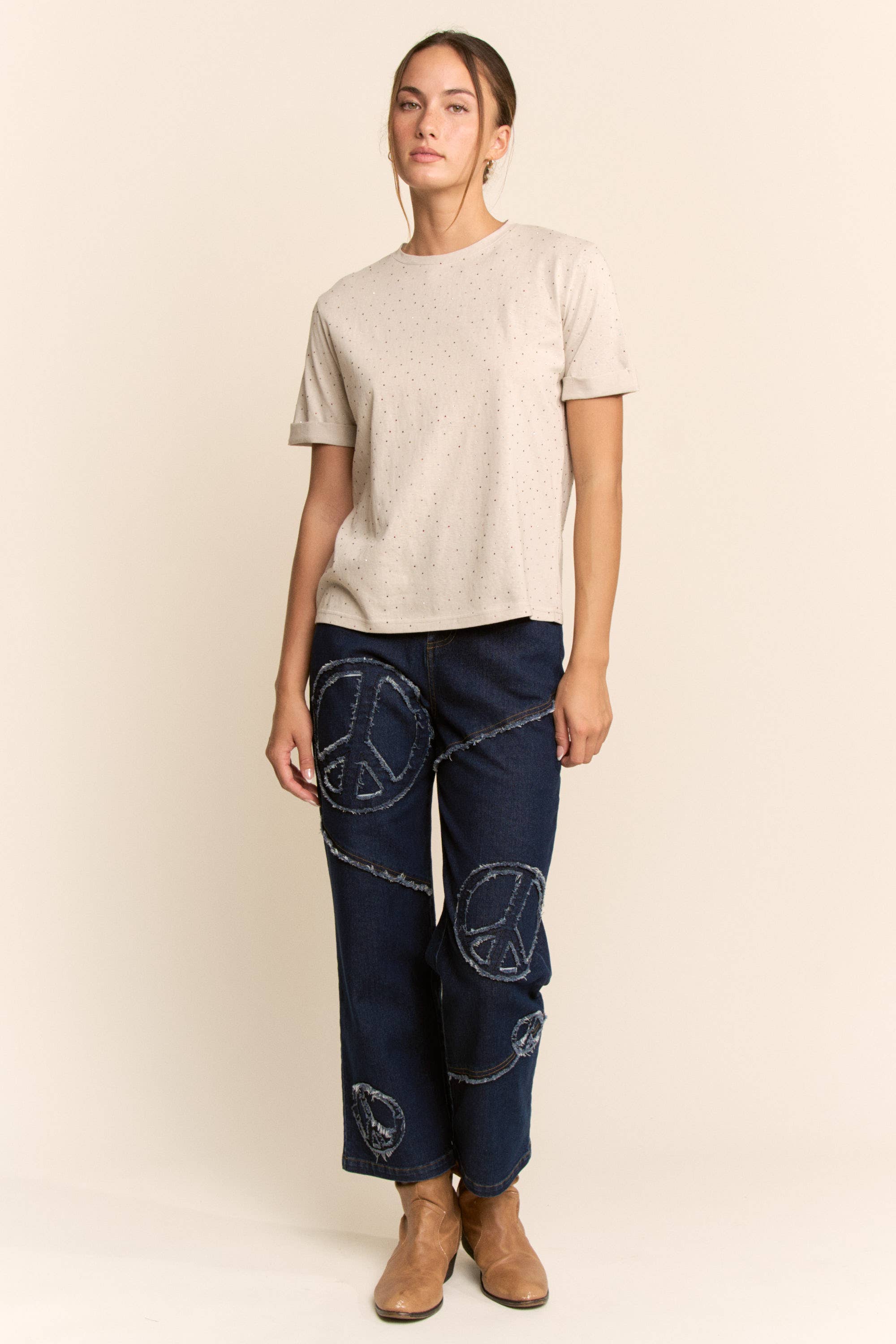 Davi & Dani – wholesale Byxor - Dam – DENIM RAKA BYXOR MED LITE STRETCH17