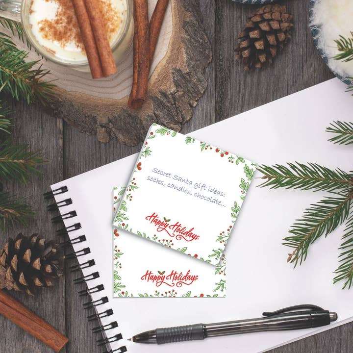 Post-it® Notes Design Series - Wholesale Sticky Notes - Holiday Greens Post-it® Notes – 3x3 – Festive sticky notes2