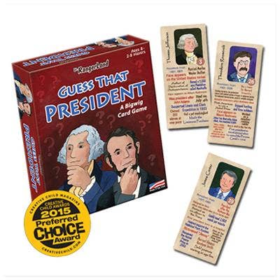 Jr. RangerLand - Wholesale Card Game - Jr. Rangerland Guess That President Card Game