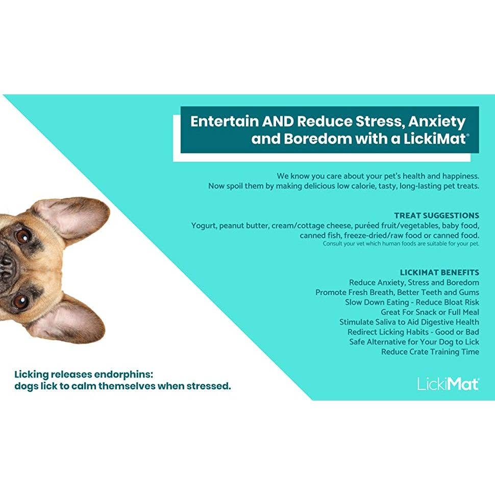 Elite Pet Distributors - Wholesale Pet Food Mat - Dog - LickiMat Classic Soother Slow Feeder for Dogs5