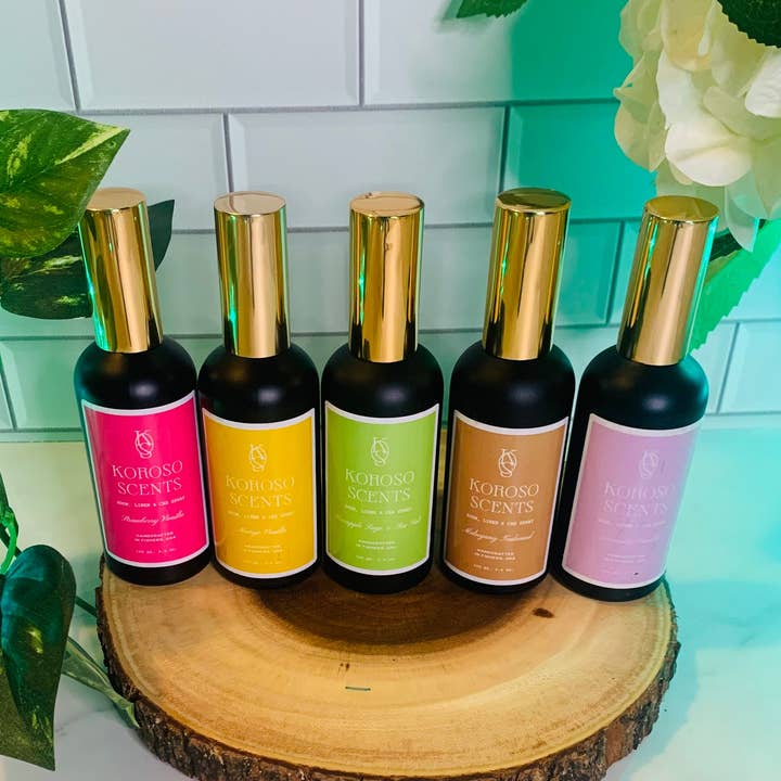 Pick Your Scent Handmade Room and Linen Spray | Tonka Oud for wholesale by korososcents