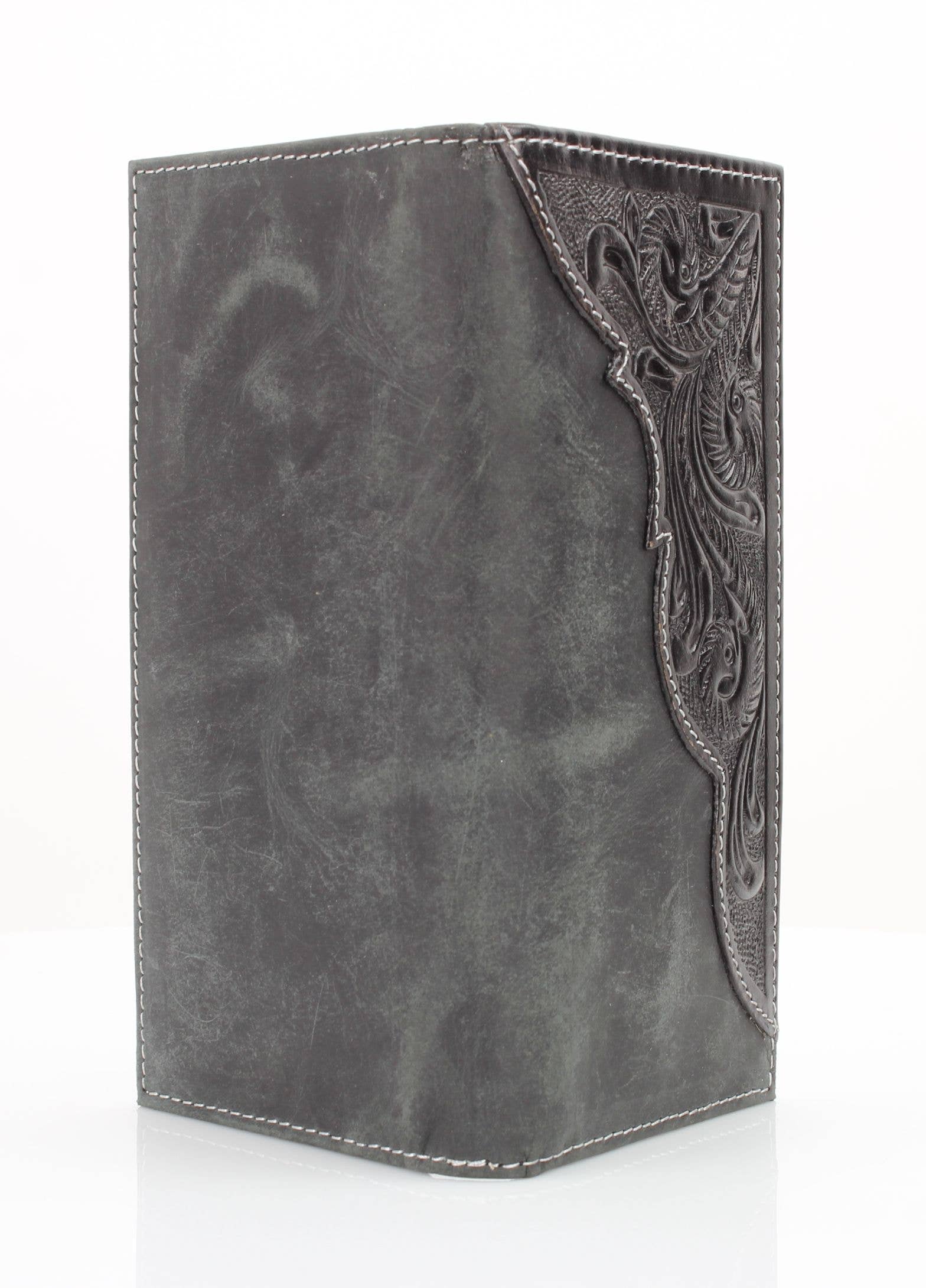 Leather Impressions Inc – Großhandel Brieftasche – Herren – Ölgezogenes, geprägtes Lederakzent-Rodeo-Portemonnaie ABW0273