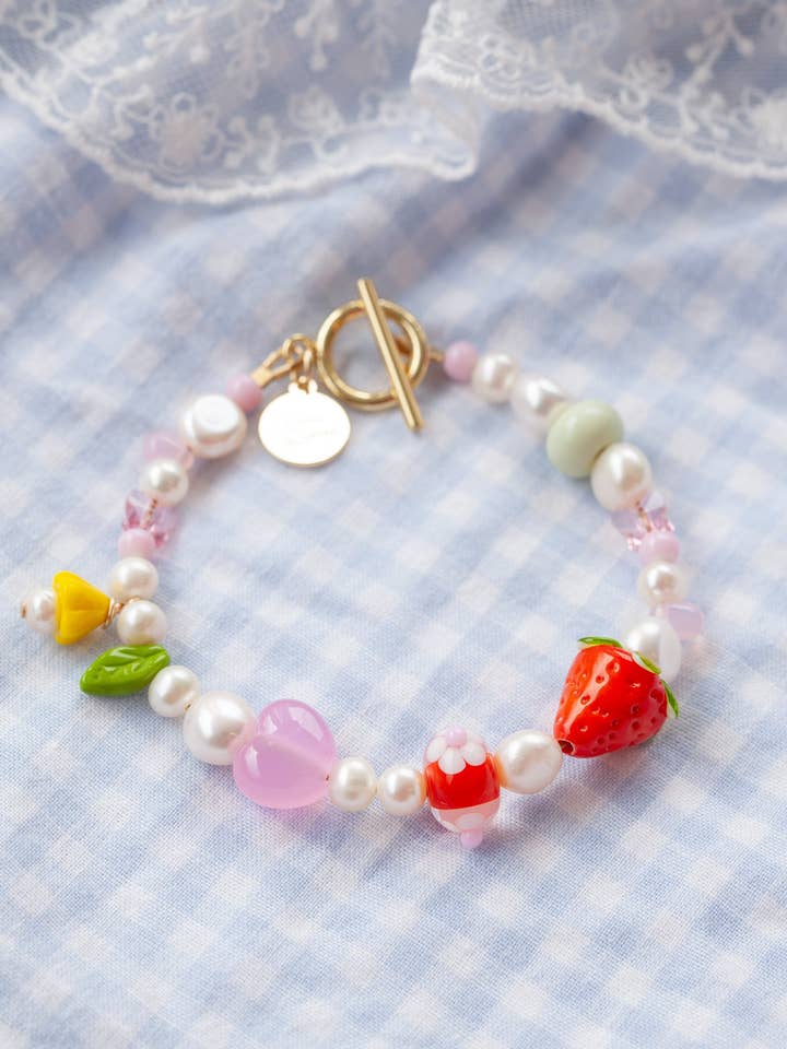 Strawberry Fields Bracelet for wholesale by Picnic Blanket