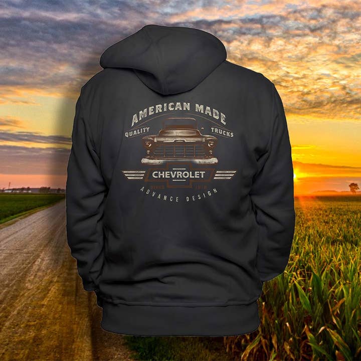 American Made Zip Hoodie for wholesale by Vintage Goods Apparel