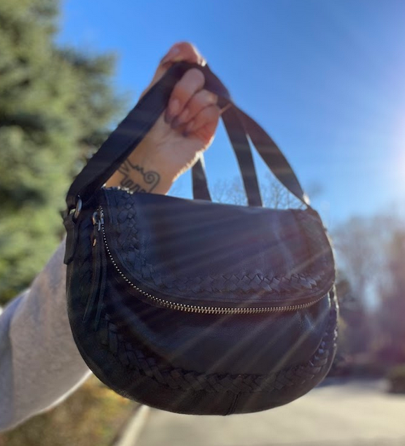 Orange Basil Handcrafted Leather Crossbody Bags for wholesale on Faire6