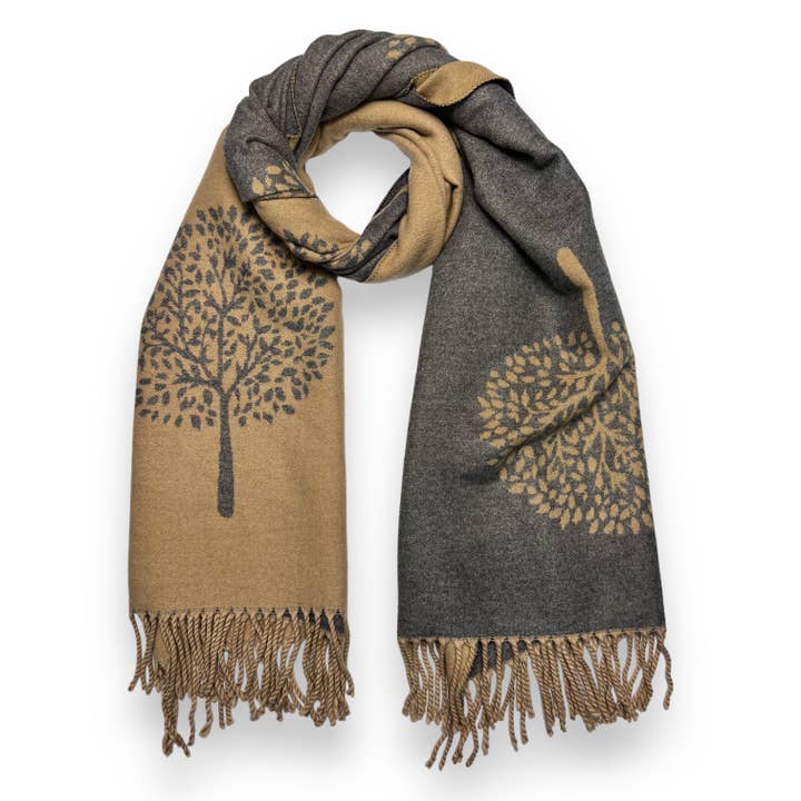 Lili Scarves (US Duty Free) – wholesale Scarf – Women's – Tree of Life Print Cashmere Blend Winter Scarf9