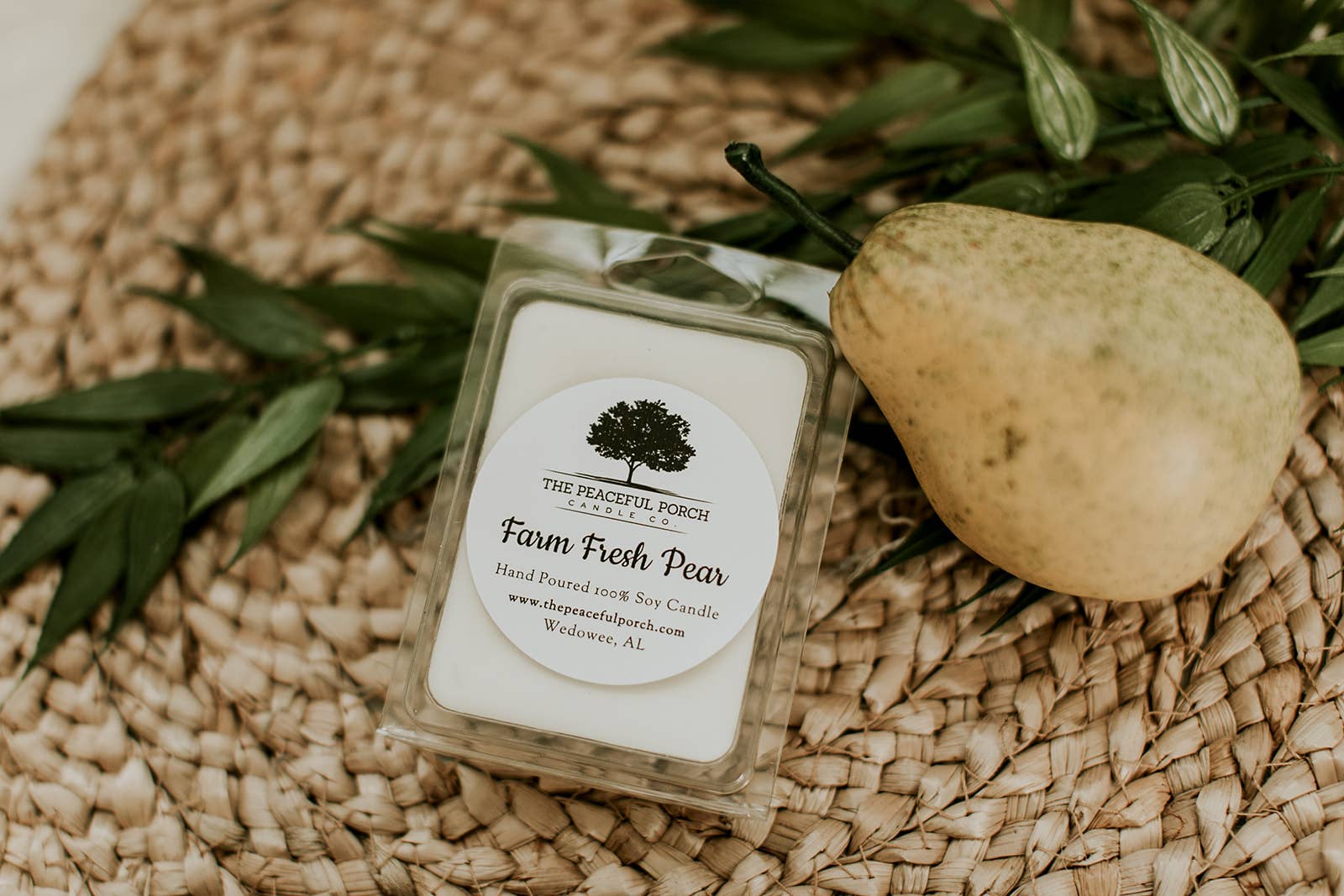 The Peaceful Porch Candle Co. , LLC - Wholesale Jar/Filled Candle - Farm Fresh Pear Soy Candle3