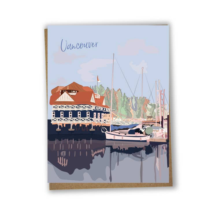 Villes - Carte de voyage pour Vancouver pour la vente par Lili Graffiti