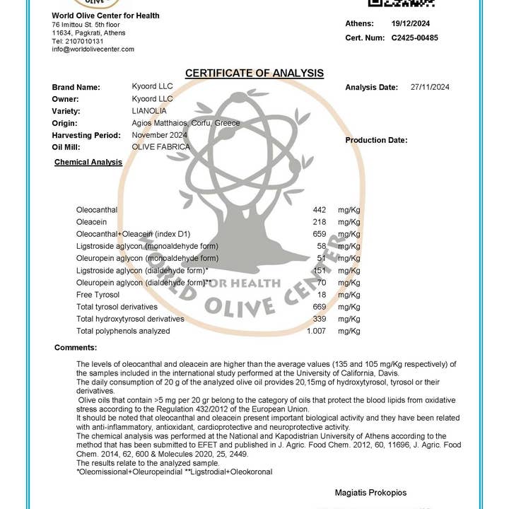 Kyoord - Wholesale Olive Oil - kyoord Daily Shot (30 pack)6