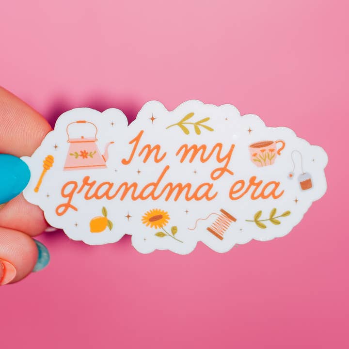 ShopSourSweetener - Wholesale Sticker - In My Grandma Era Sticker, Taylor Swift, Cottage Core