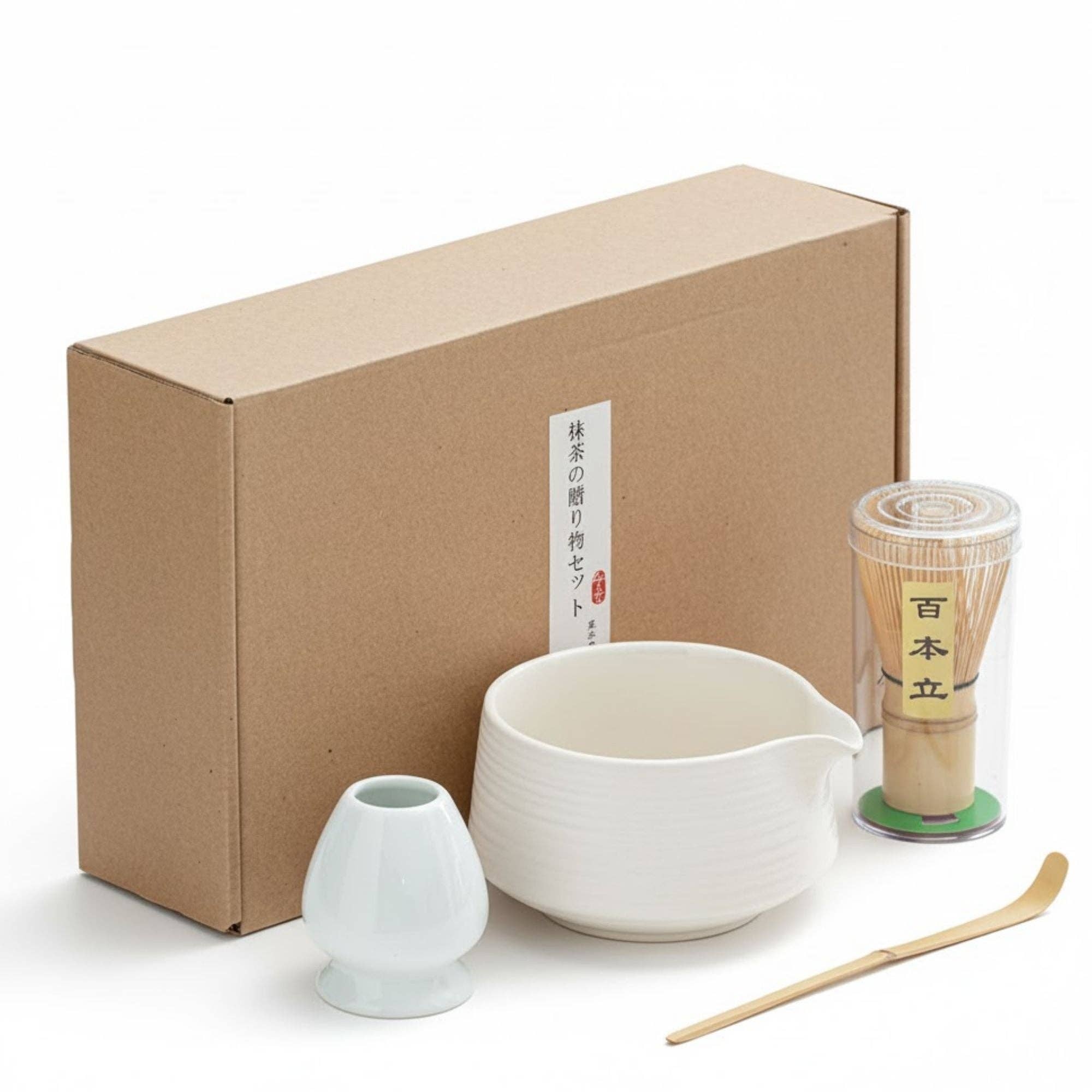 Biomatea - Wholesale Tea Set - Japanese Traditional Matcha Starter Set – Basic Edition | Matcha Bowl Made of Ceramic with Bamboo Whisk, Whisk Holder & Bamboo Spoon4