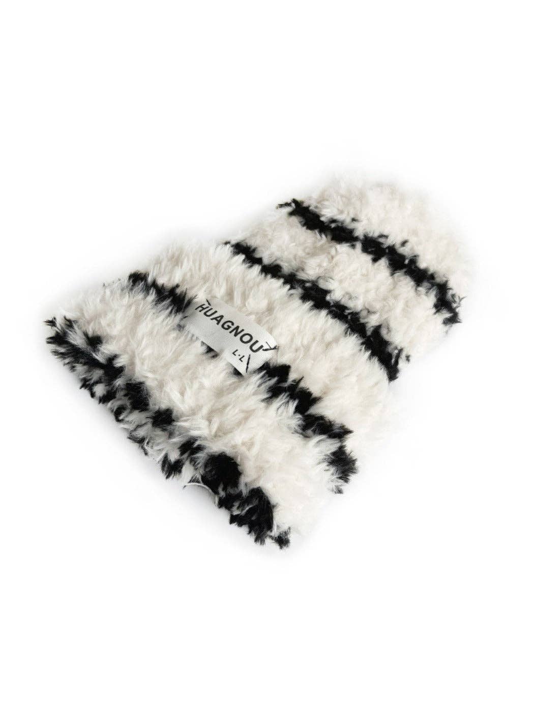 Funkyrel® Atzbranding Limited - Vente Bonnet – femme - Haila - Bonnet d'hiver épais en tricot pelucheux0