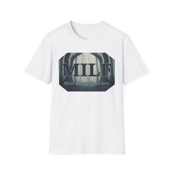 Itsy Bitsy Cryptids - Wholesale Screen Printed T-Shirt - Unisex - MILF Man I Love Folklore Unisex Softstyle T-Shirt43