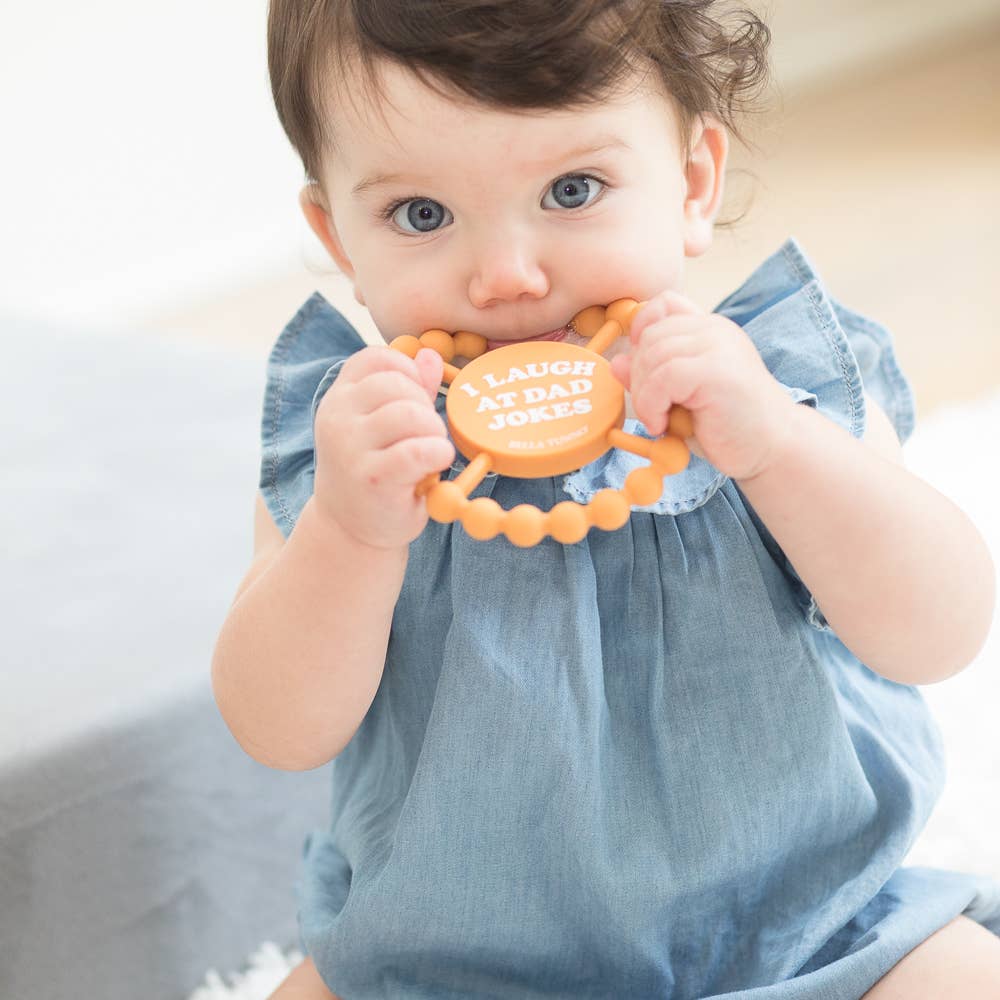Bella Tunno - Wholesale Teether (Not Clip-On) - Baby - I Laugh at Dad Jokes Happy Teether7
