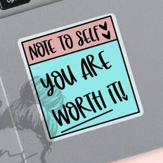 You are worth it! Sticker for wholesale by KNS Designs Jax