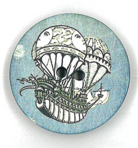 NEMARK - Wholesale Sewing Button/Snap - DENIM STEAM PUNK PRINTED BUTTON 1