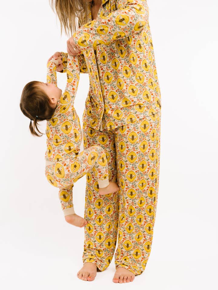 Sweet Bee Women's Button Up Long Sleeve Set for wholesale by Little One Shop